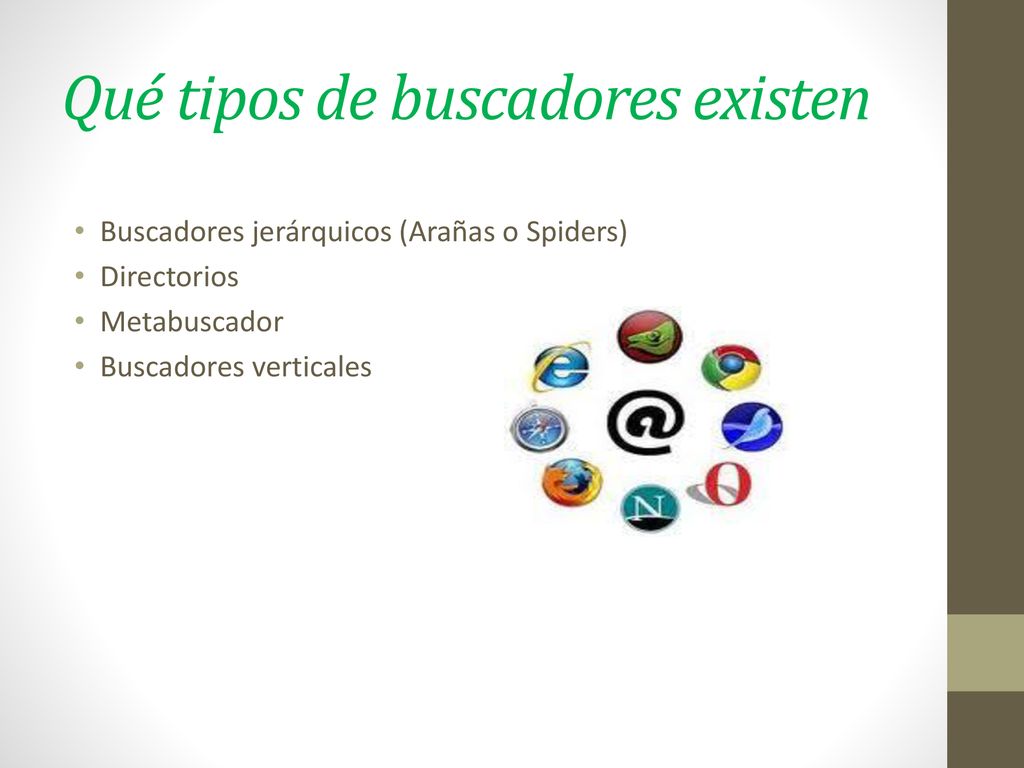 Qué tipos de buscadores existen