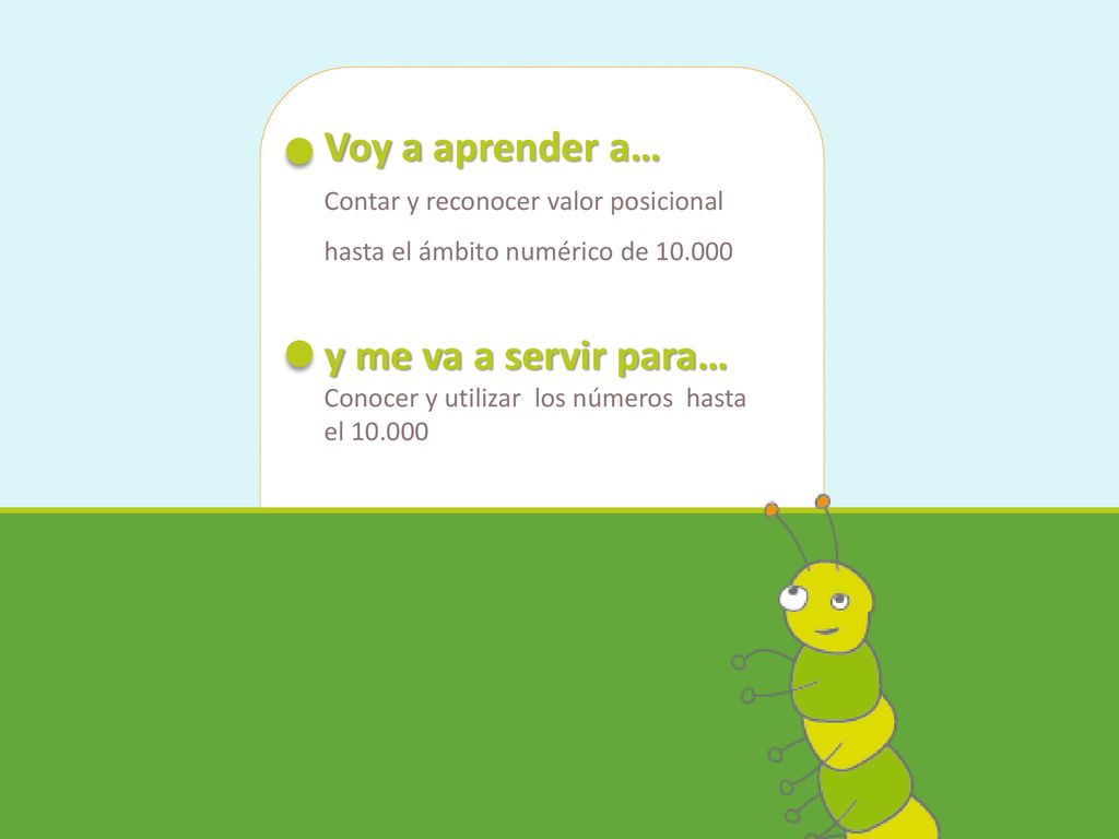 Voy a aprender a… y me va a servir para…