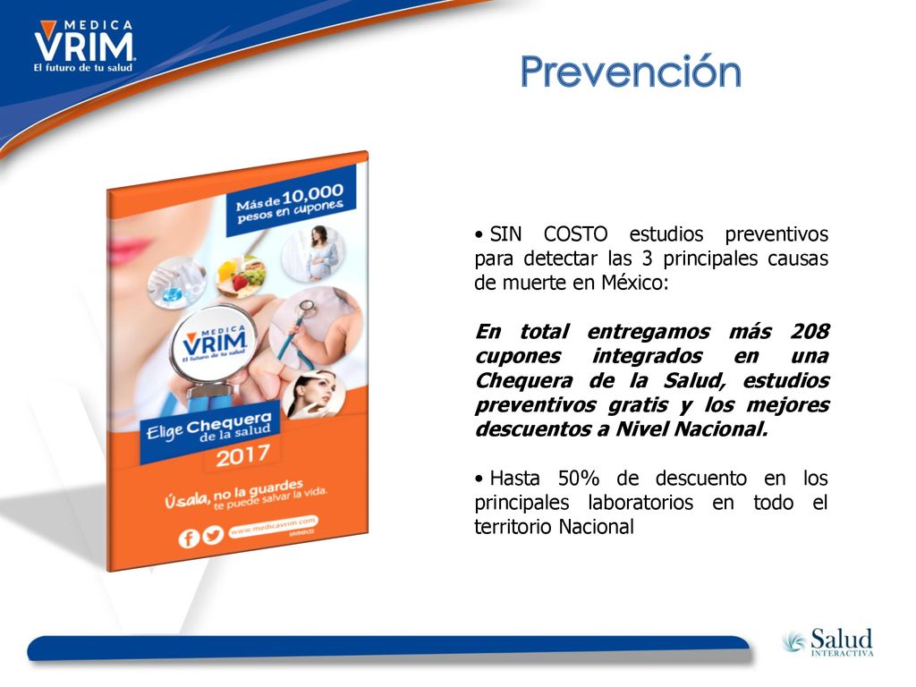 Prevención SIN COSTO estudios preventivos para detectar las 3 principales causas de muerte en México: