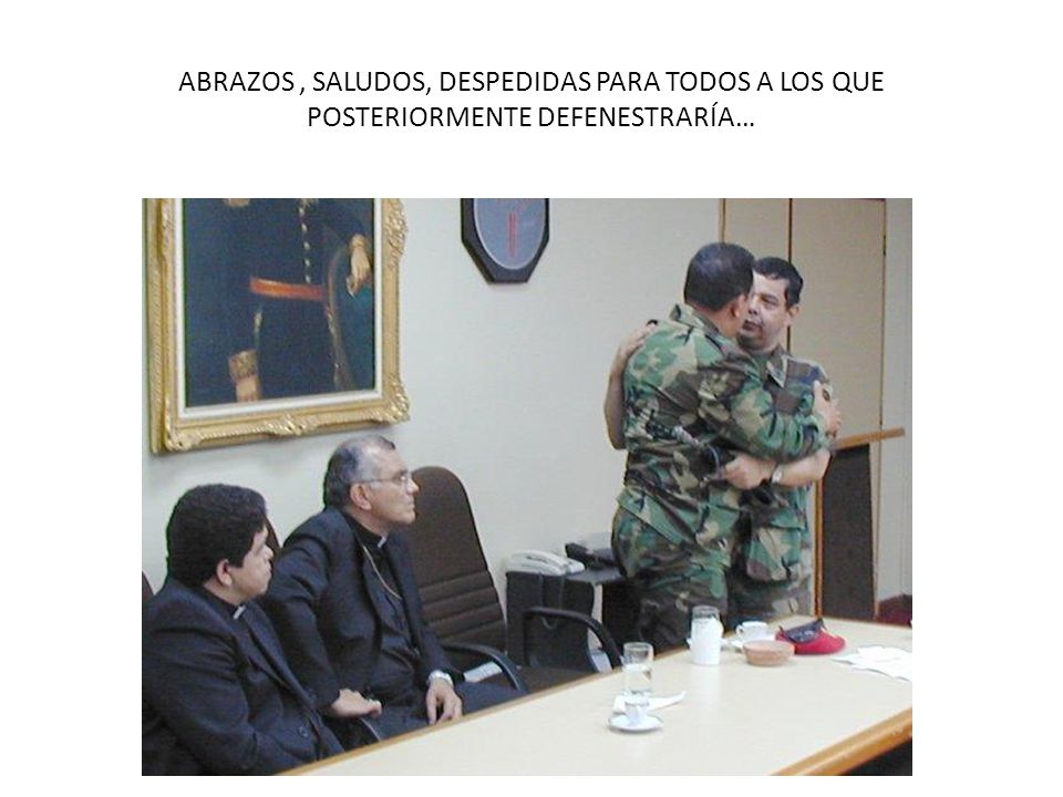 ABRAZOS , SALUDOS, DESPEDIDAS PARA TODOS A LOS QUE POSTERIORMENTE DEFENESTRARÍA…