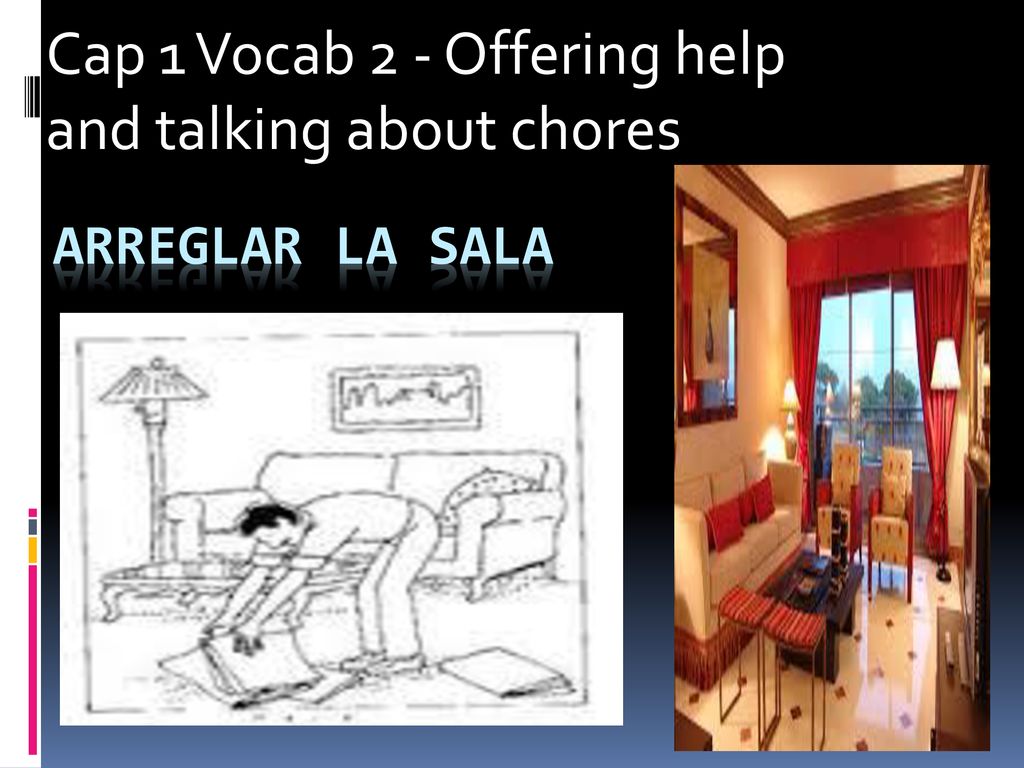 Cap 1 Vocab 2 - Offering help and talking about chores