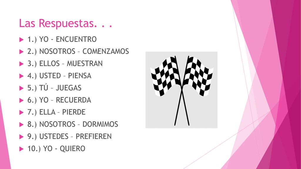Las Respuestas ) YO - ENCUENTRO 2.) NOSOTROS – COMENZAMOS
