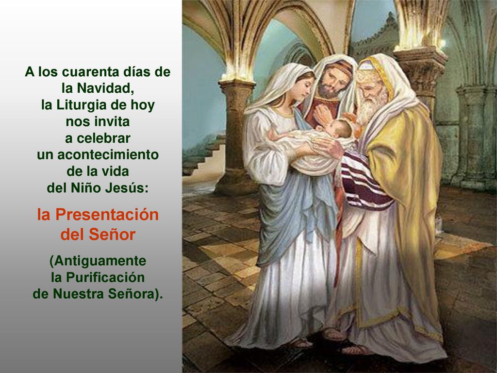A los cuarenta días de la Navidad, la Liturgia de hoy nos invita