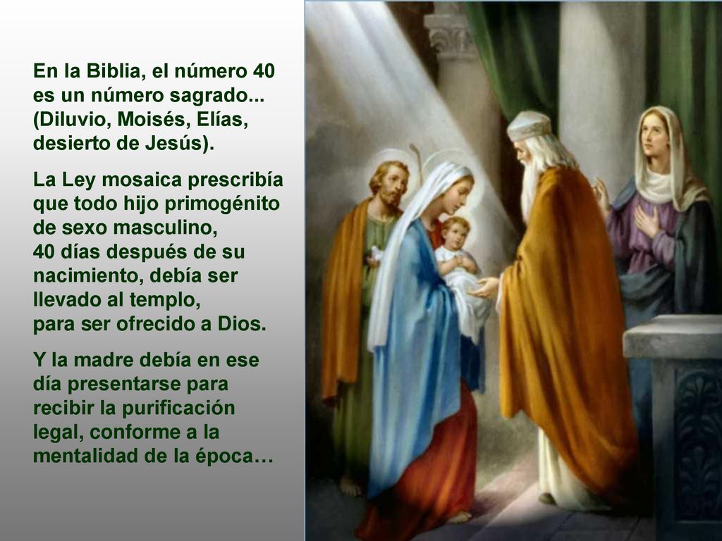En la Biblia, el número 40 es un número sagrado... (Diluvio, Moisés, Elías, desierto de Jesús).