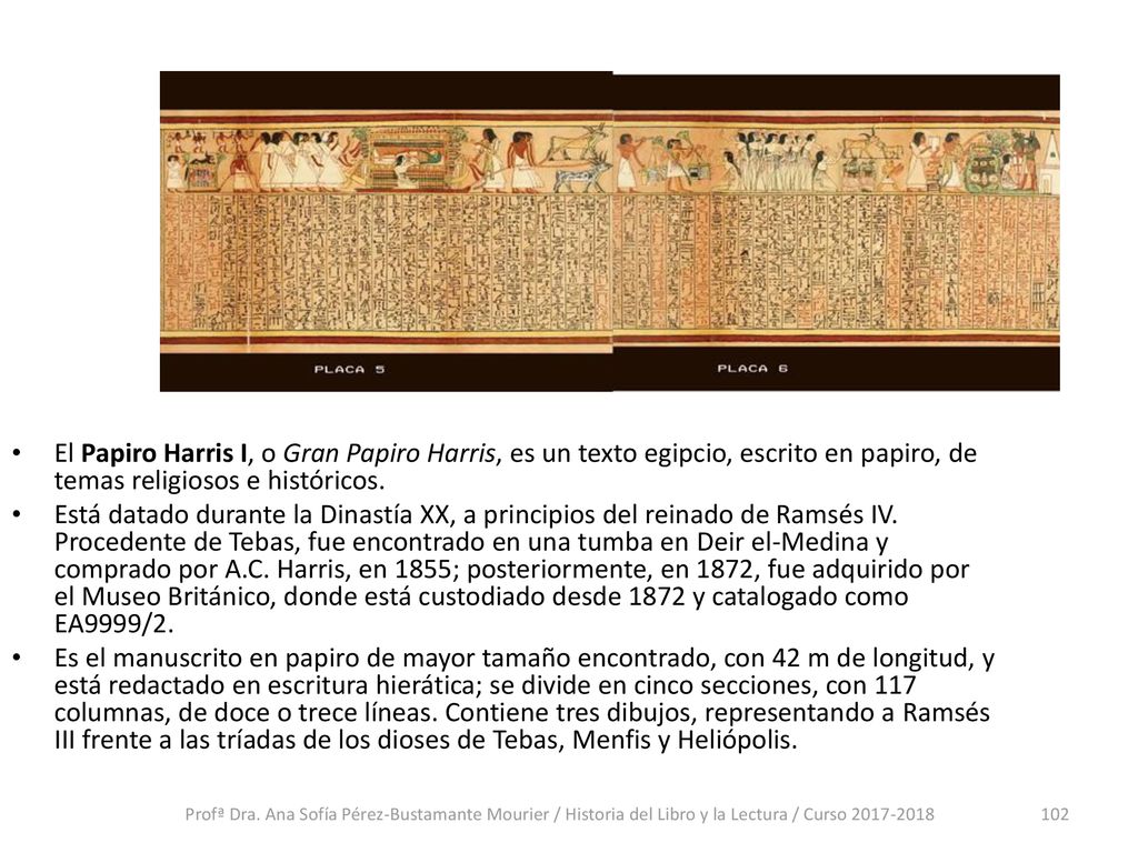 El Papiro Harris I, o Gran Papiro Harris, es un texto egipcio, escrito en papiro, de temas religiosos e históricos.