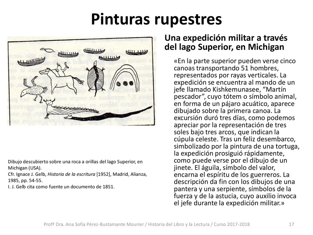 Pinturas rupestres Una expedición militar a través del lago Superior, en Michigan.
