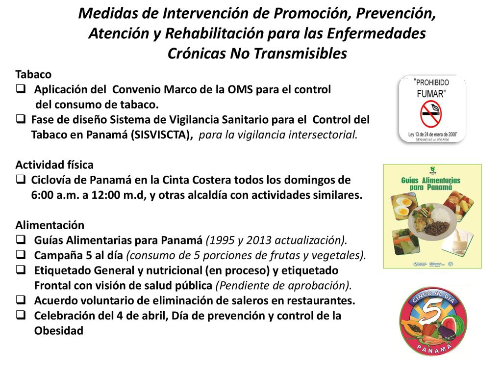 Medidas de Intervención de Promoción, Prevención, Atención y Rehabilitación para las Enfermedades Crónicas No Transmisibles