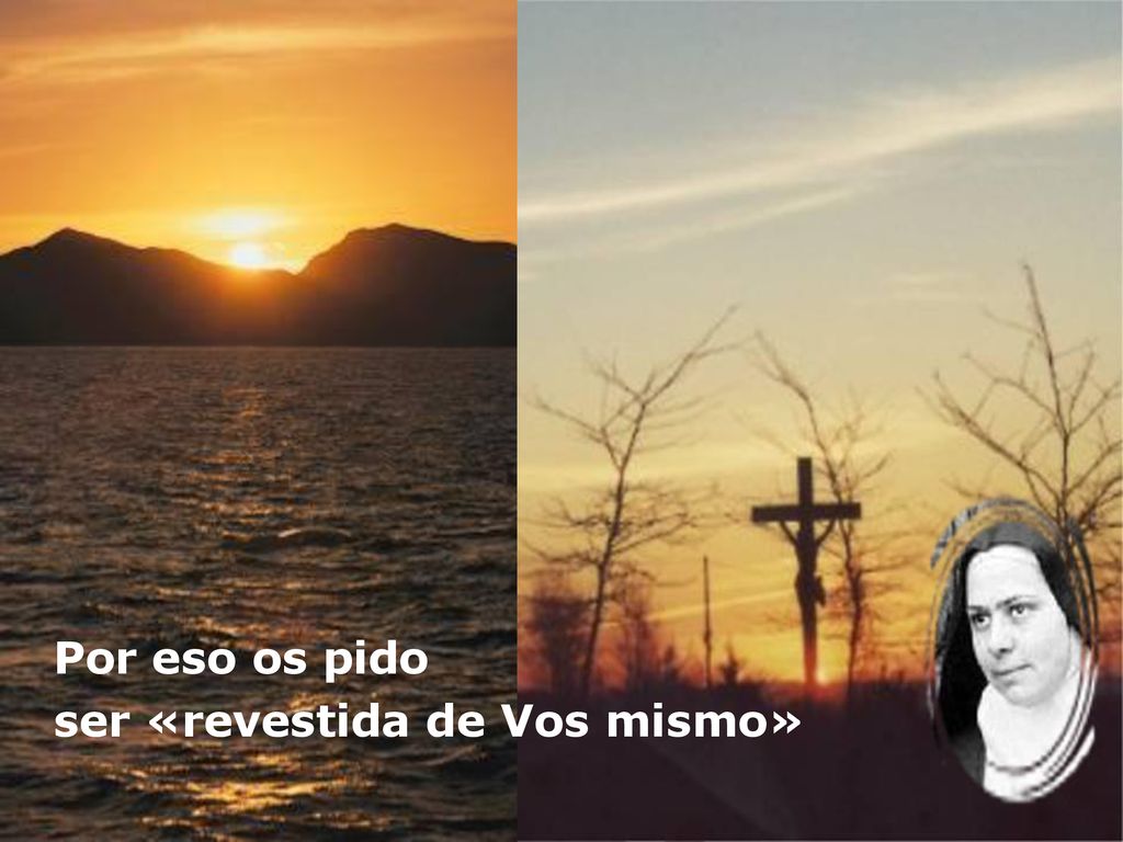 Por eso os pido ser «revestida de Vos mismo»