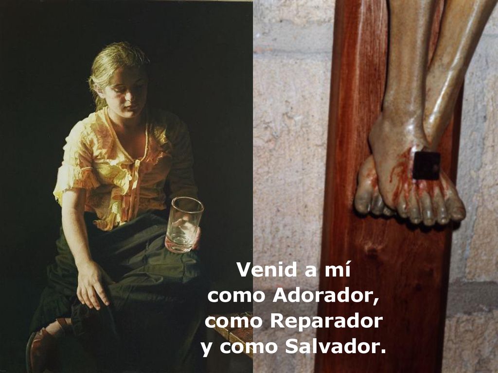 Venid a mí como Adorador, como Reparador y como Salvador.