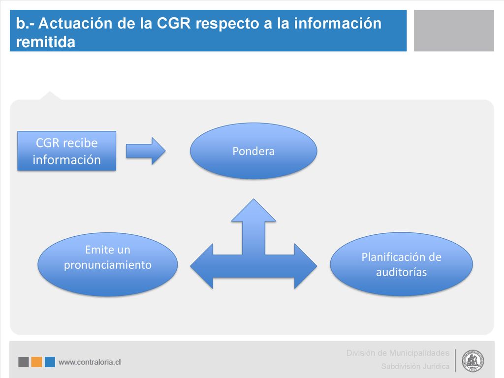 b.- Actuación de la CGR respecto a la información remitida