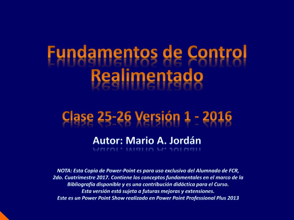 Fundamentos de Control