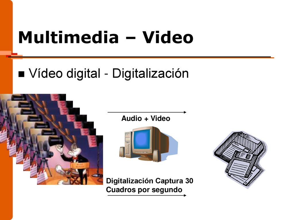 Multimedia – Video Vídeo digital - Digitalización Audio + Video