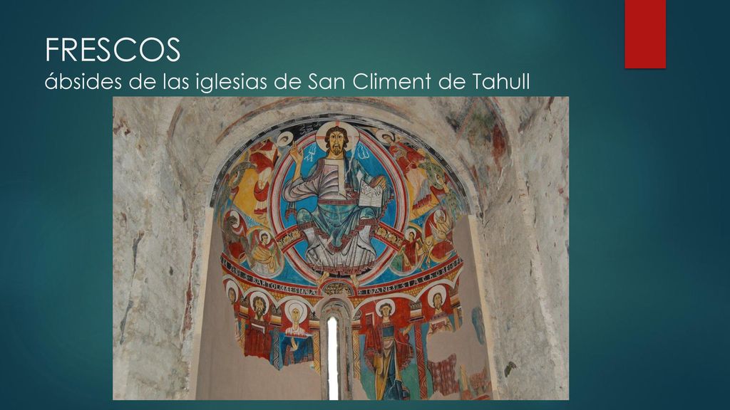 FRESCOS ábsides de las iglesias de San Climent de Tahull