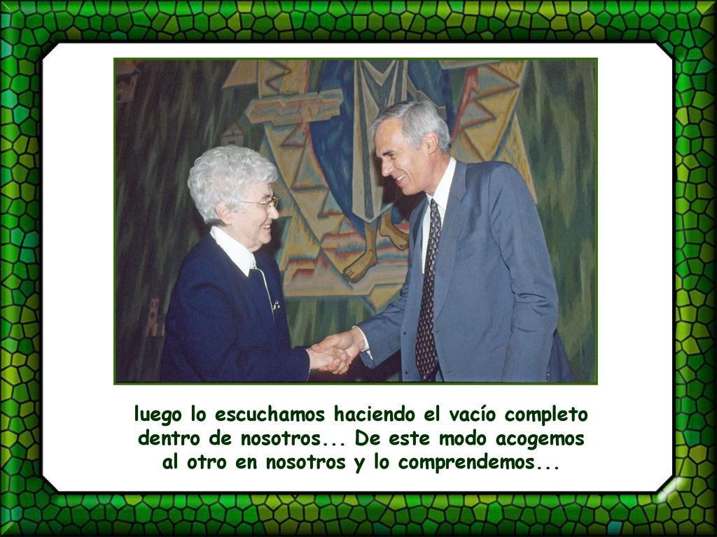 luego lo escuchamos haciendo el vacío completo dentro de nosotros