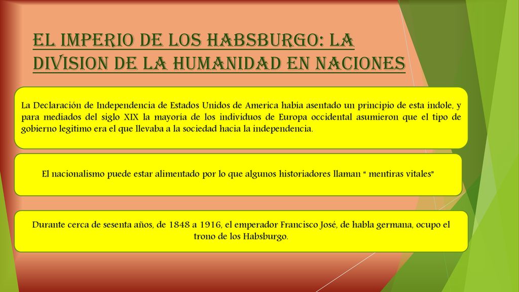 EL IMPERIO DE LOS HABSBURGO: LA DIVISION DE LA HUMANIDAD EN NACIONES