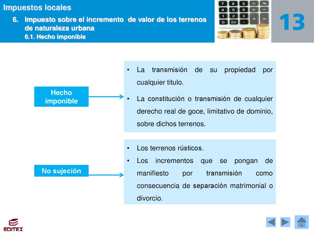6. Impuesto sobre el incremento de valor de los terrenos
