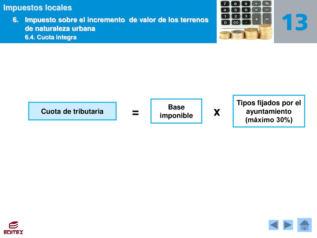 Tipos fijados por el ayuntamiento (máximo 30%)