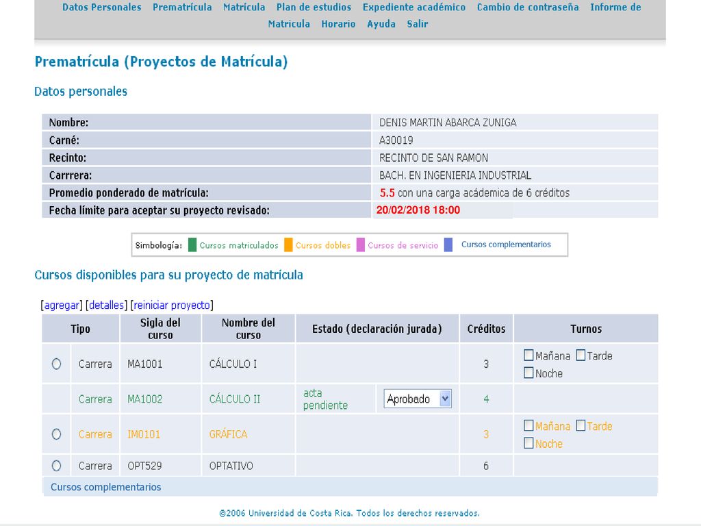 20/02/ :00 Cursos complementarios Cursos complementarios