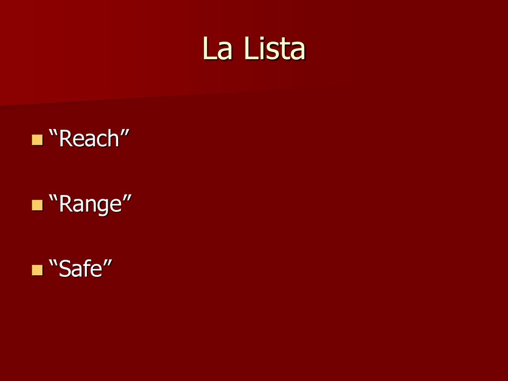 La Lista Reach Range Safe