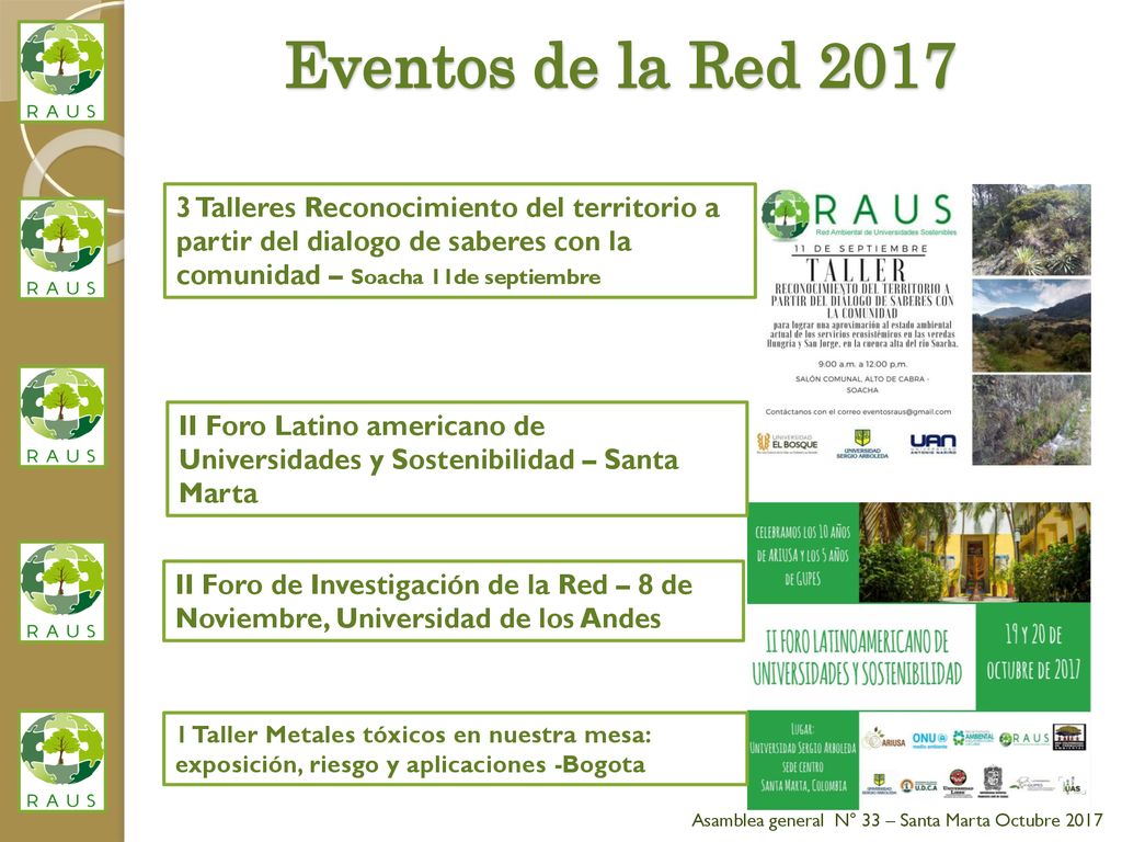 Eventos de la Red Talleres Reconocimiento del territorio a partir del dialogo de saberes con la comunidad – Soacha 11de septiembre.
