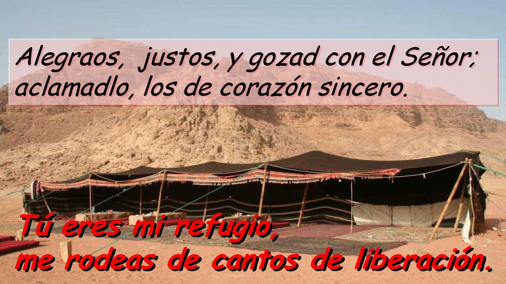 Tú eres mi refugio, me rodeas de cantos de liberación.