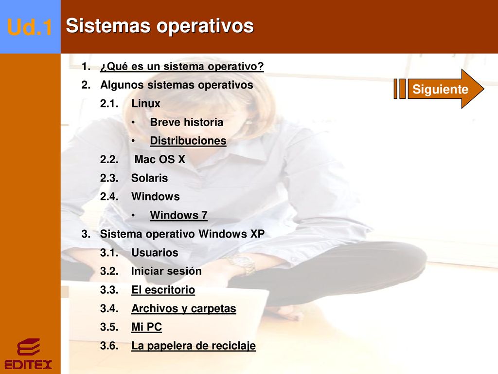 Ud.1 Sistemas operativos Siguiente 1. ¿Qué es un sistema operativo
