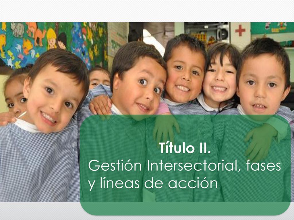 Título II. Gestión Intersectorial, fases y líneas de acción