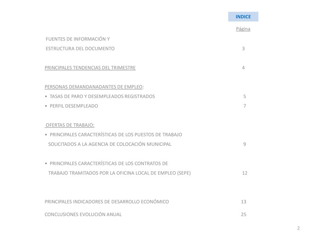 Página INDICE FUENTES DE INFORMACIÓN Y ESTRUCTURA DEL DOCUMENTO 3