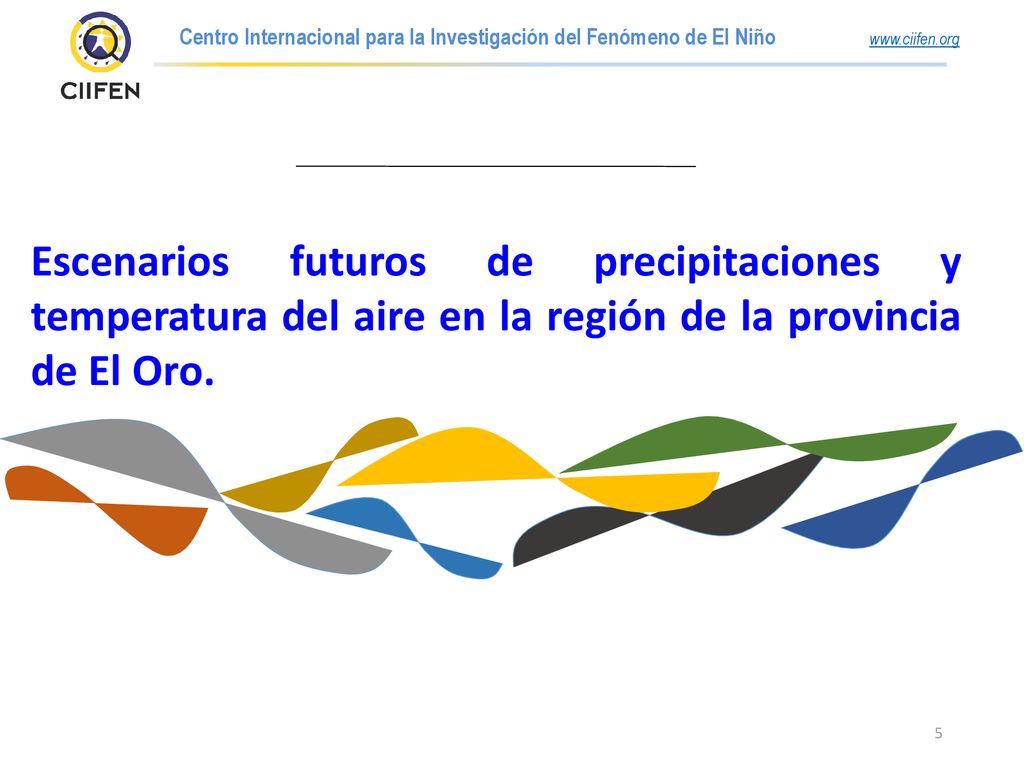 Escenarios futuros de precipitaciones y temperatura del aire en la región de la provincia de El Oro.