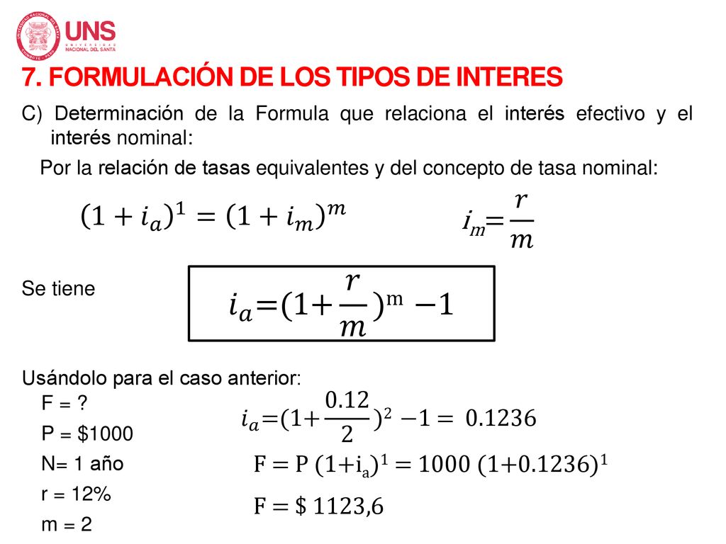 𝑖 𝑎 =(1+ 𝑟 𝑚 )m −1 im= 𝑟 𝑚 1+ 𝑖 𝑎 1 = 1+ 𝑖 𝑚 𝑚