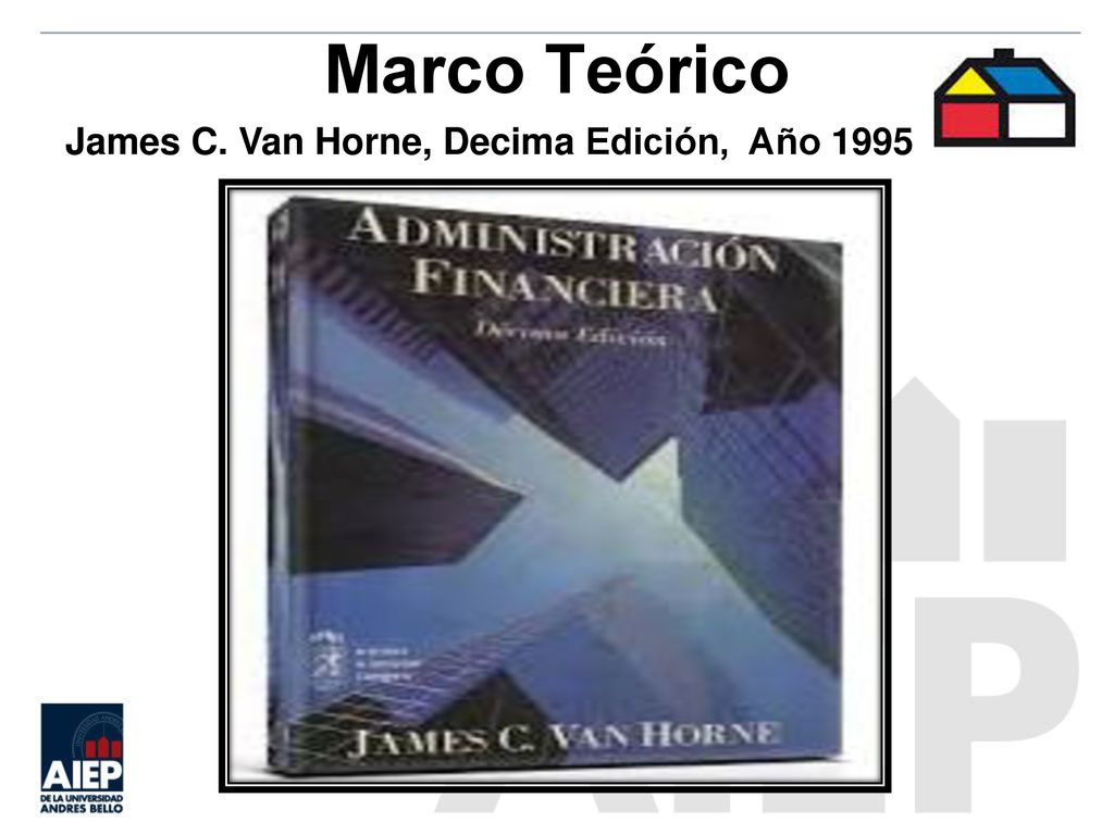 Marco Teórico James C. Van Horne, Decima Edición, Año 1995