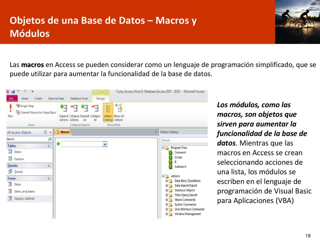 Objetos de una Base de Datos – Macros y Módulos