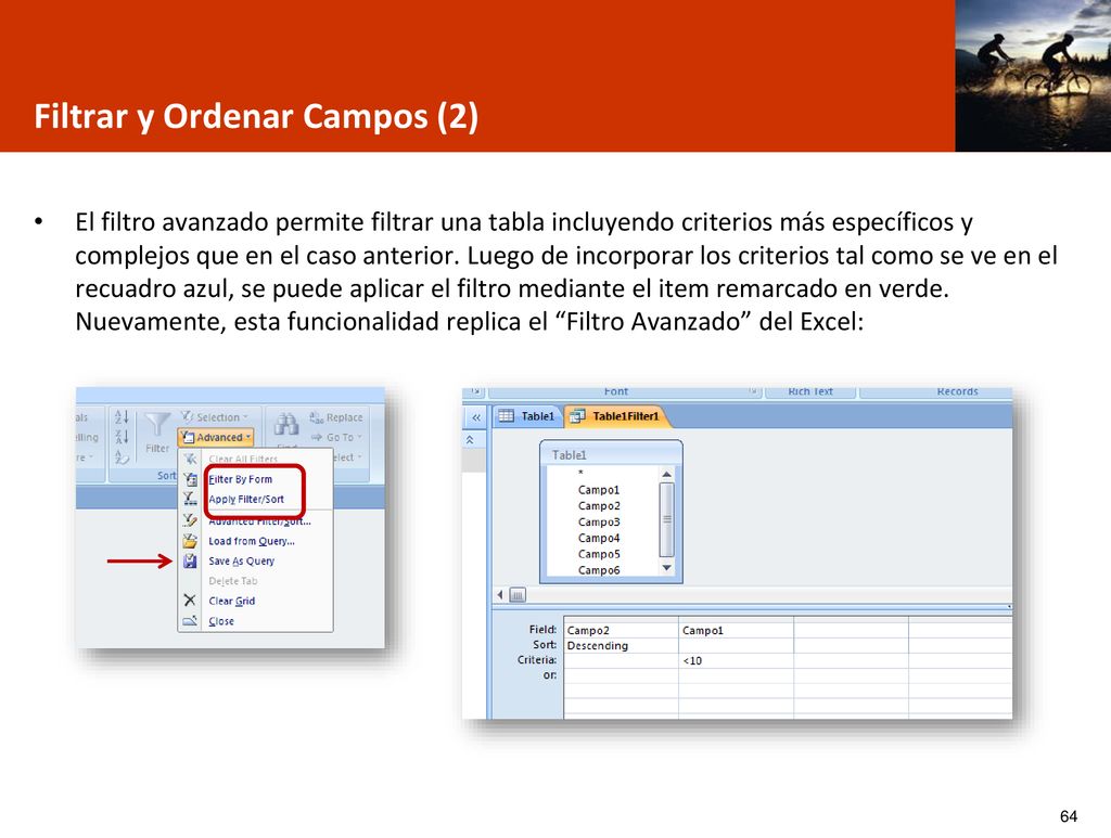 Filtrar y Ordenar Campos (2)