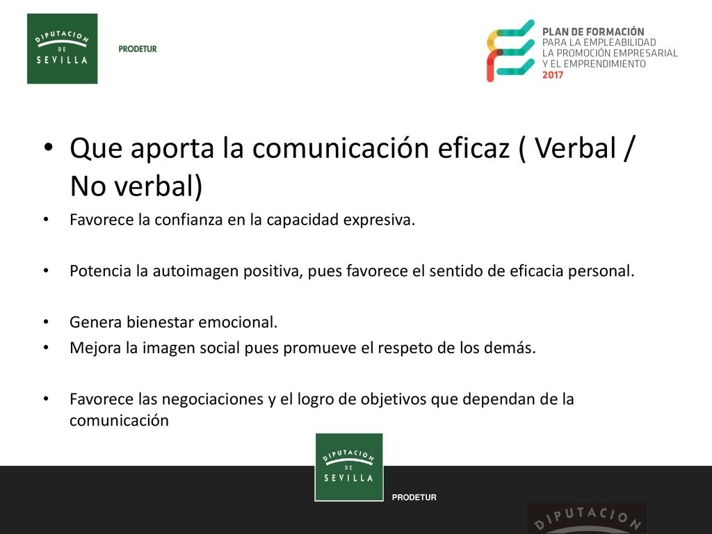 Que aporta la comunicación eficaz ( Verbal / No verbal)