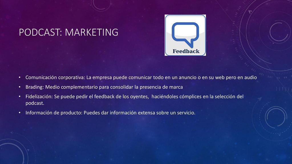 Podcast: marketing Comunicación corporativa: La empresa puede comunicar todo en un anuncio o en su web pero en audio.