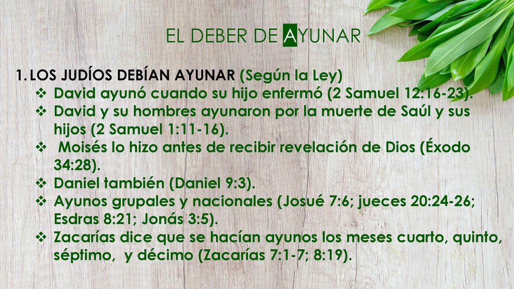 EL DEBER DE AYUNAR LOS JUDÍOS DEBÍAN AYUNAR (Según la Ley)