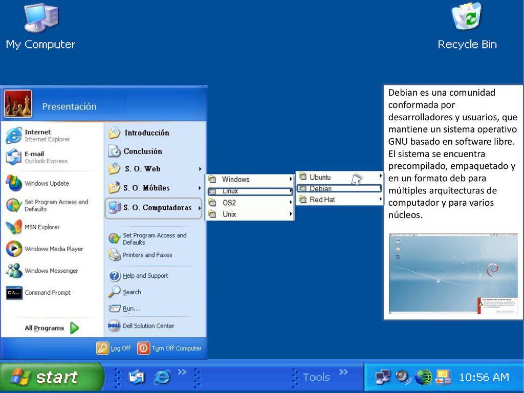 Debian es una comunidad conformada por desarrolladores y usuarios, que mantiene un sistema operativo GNU basado en software libre.