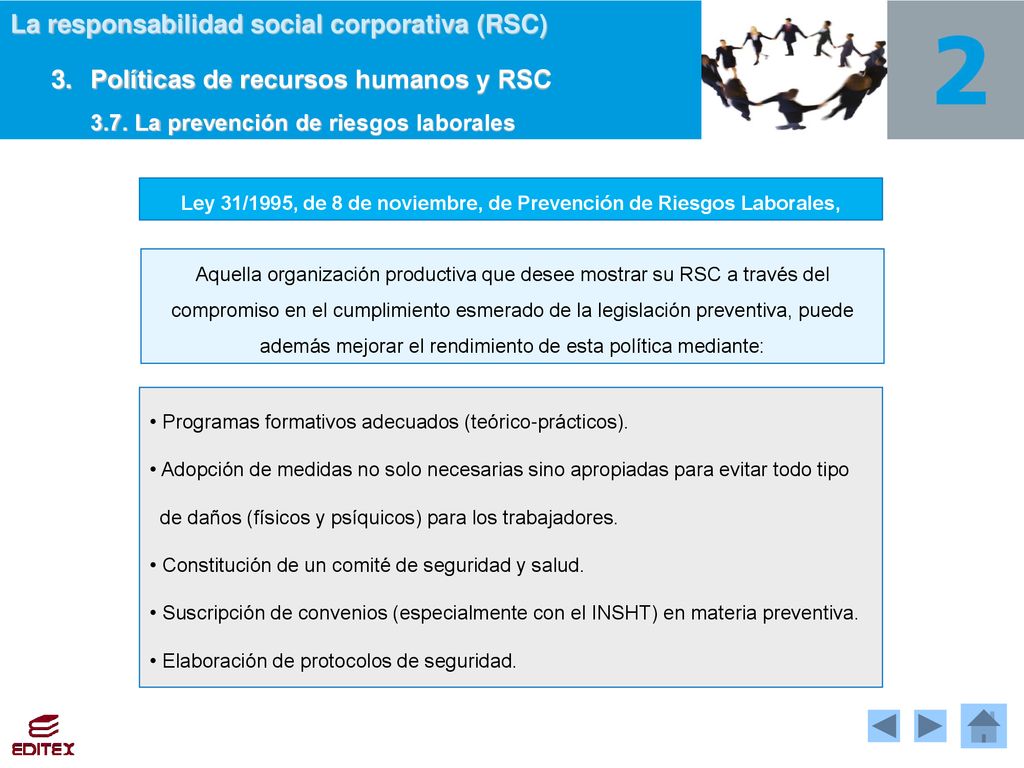 Ley 31/1995, de 8 de noviembre, de Prevención de Riesgos Laborales,