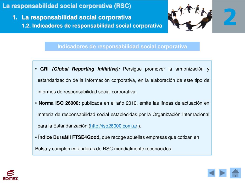 Indicadores de responsabilidad social corporativa