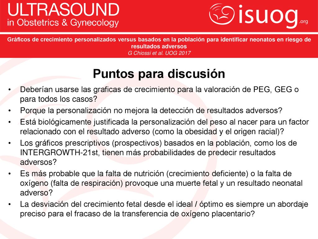 Gráficos de crecimiento personalizados versus basados en la población para identificar neonatos en riesgo de resultados adversos