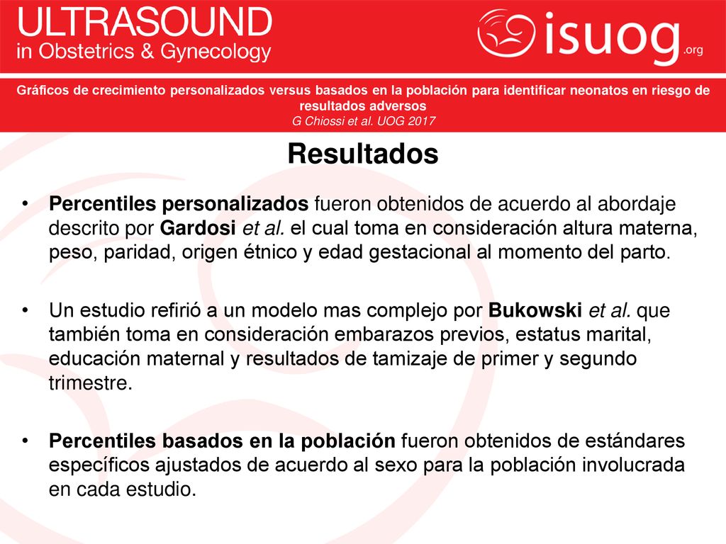 Gráficos de crecimiento personalizados versus basados en la población para identificar neonatos en riesgo de resultados adversos