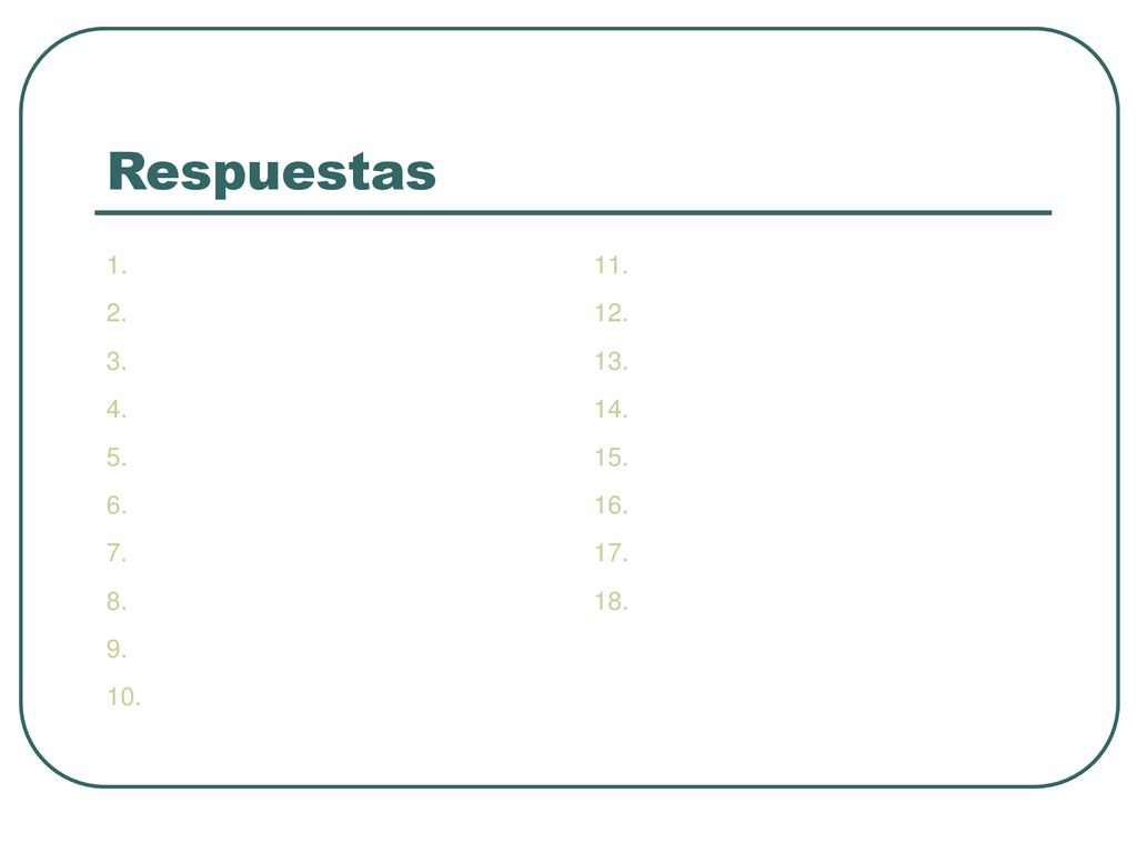 Respuestas Las El La Los el El Las La la
