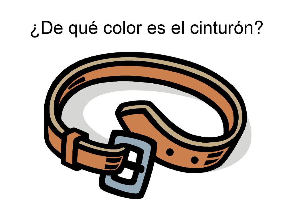 ¿De qué color es el cinturón