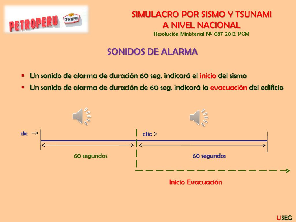 SONIDOS DE ALARMA SIMULACRO POR SISMO Y TSUNAMI A NIVEL NACIONAL