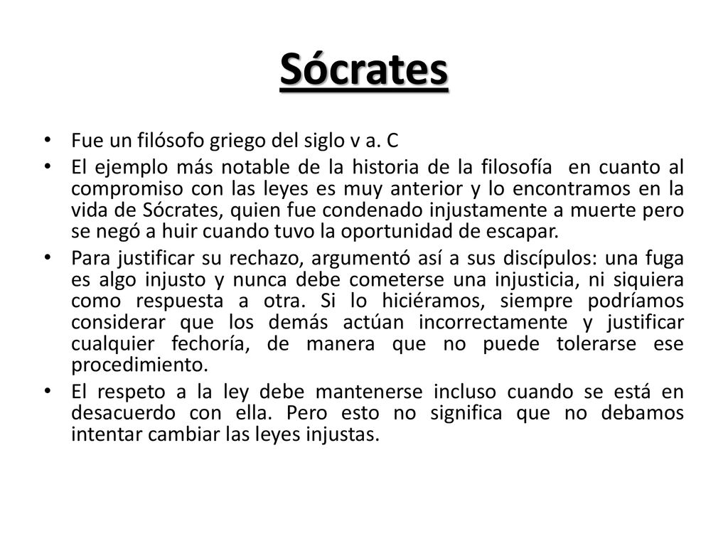 Sócrates Fue un filósofo griego del siglo v a. C