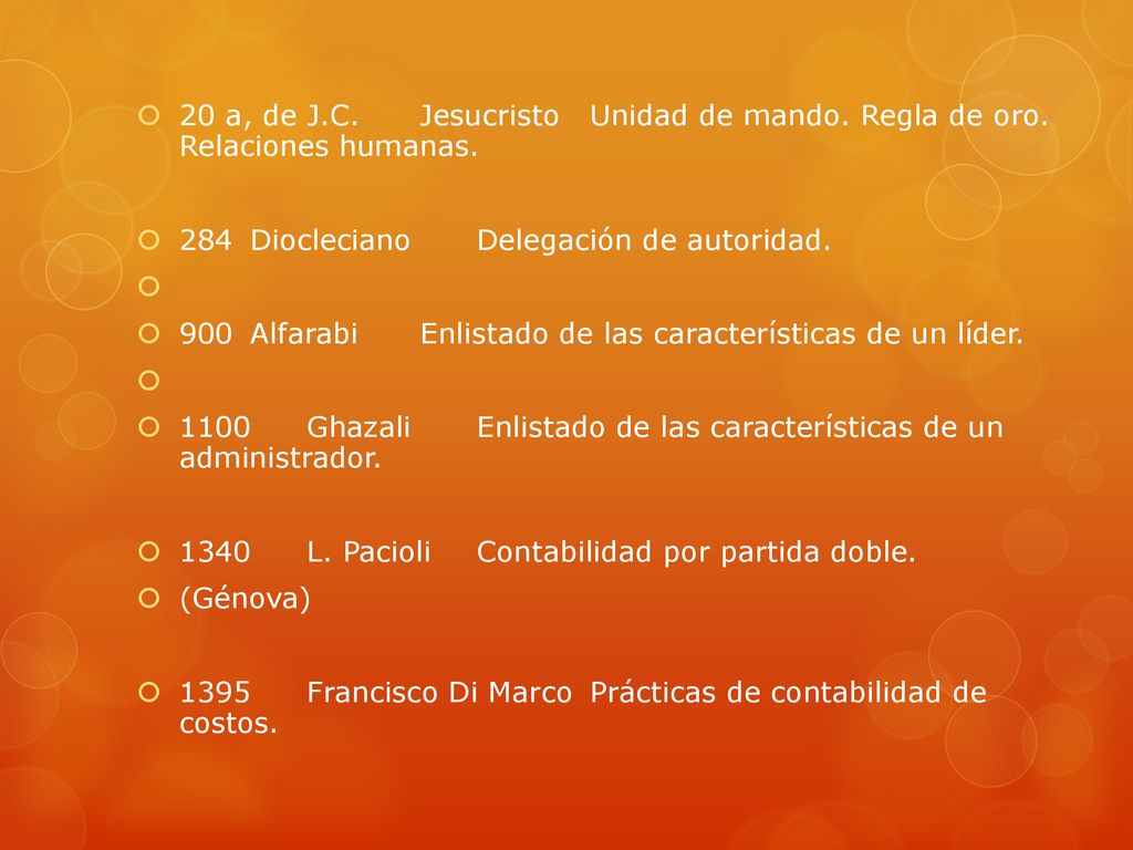 20 a, de J. C. Jesucristo. Unidad de mando. Regla de oro