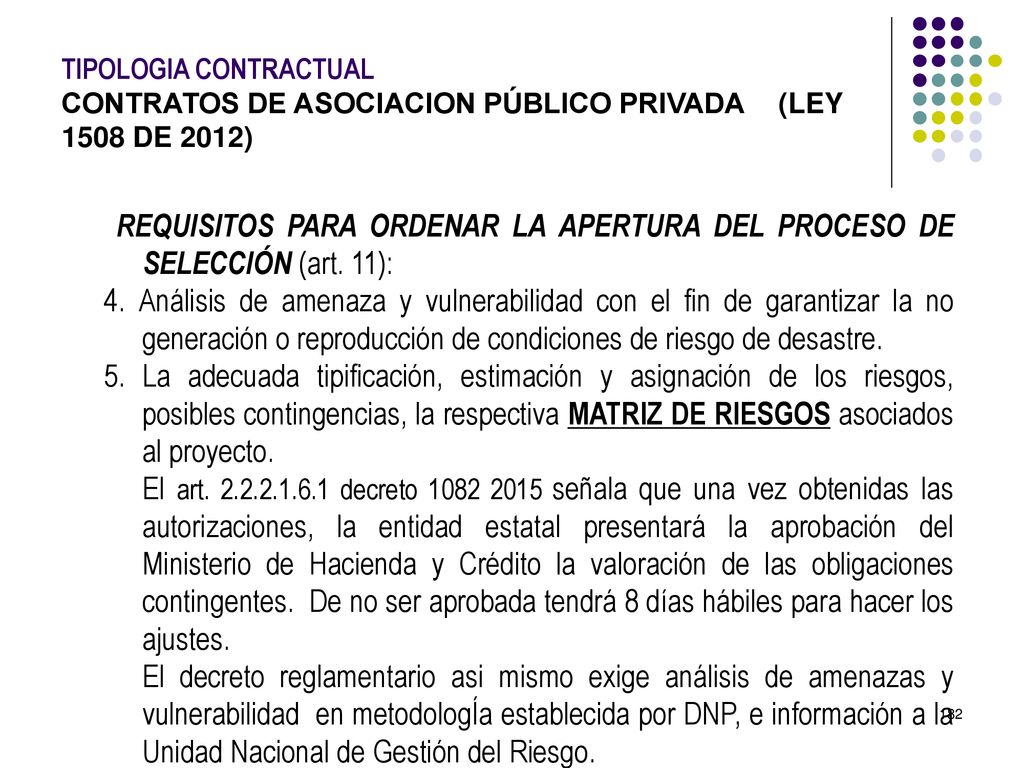 TIPOLOGIA CONTRACTUAL. CONTRATOS DE ASOCIACION PÚBLICO PRIVADA