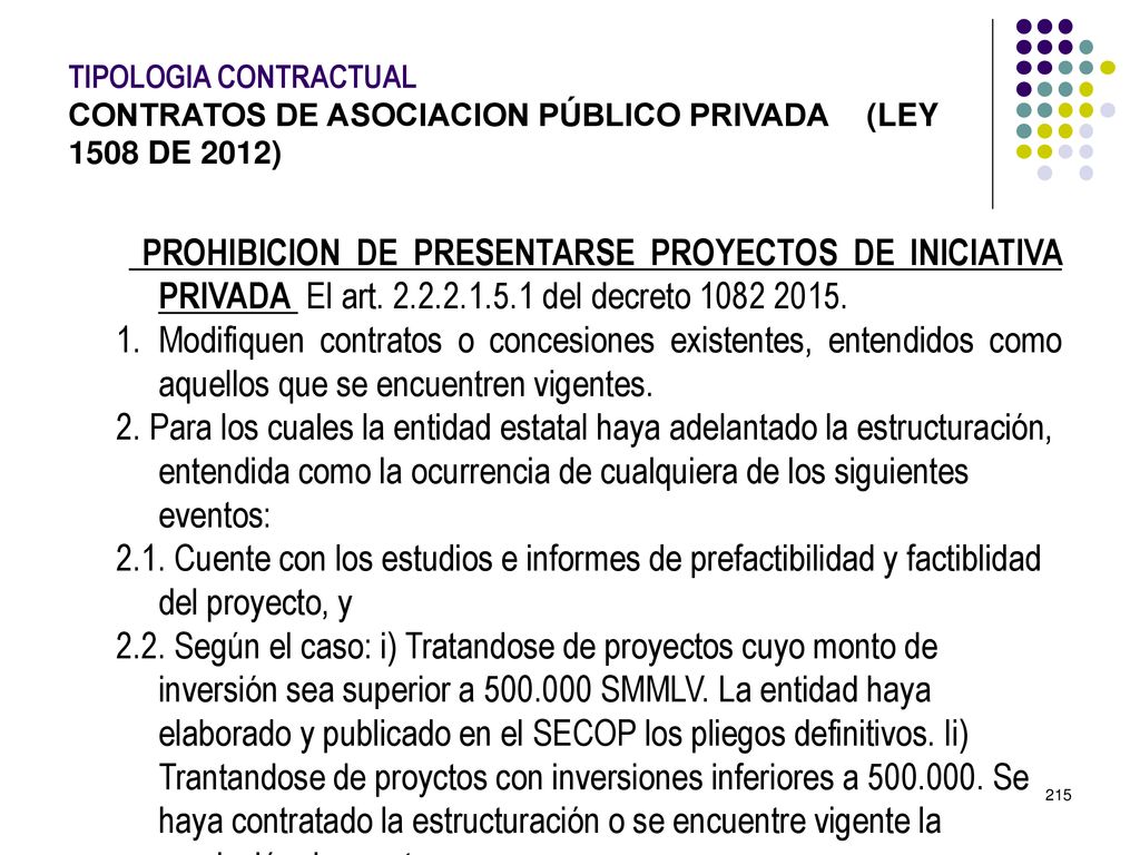 TIPOLOGIA CONTRACTUAL. CONTRATOS DE ASOCIACION PÚBLICO PRIVADA