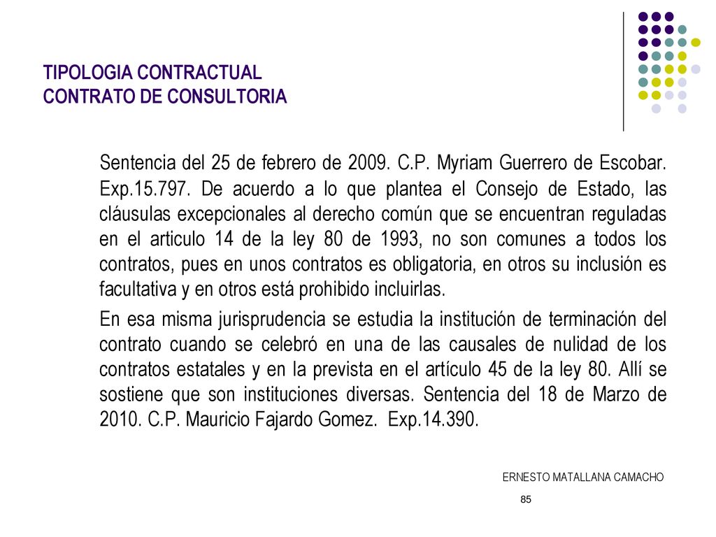 TIPOLOGIA CONTRACTUAL CONTRATO DE CONSULTORIA