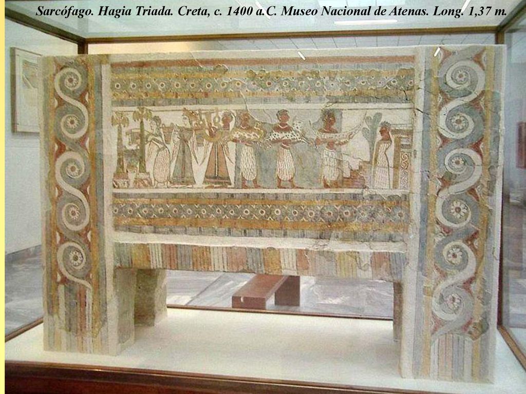 Sarcófago. Hagia Triada. Creta, c a. C. Museo Nacional de Atenas